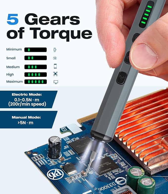 Kit de tournevis électrique de précision 72 en 1