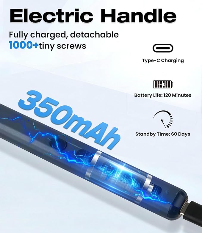 Kit de tournevis électrique de précision 72 en 1